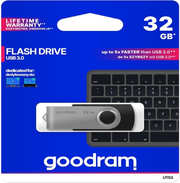 USB flash disk GOODRAM Twister albastru 32GB