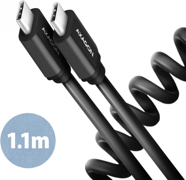 Cablu Twister USB-C la USB-C 1.1m pentru Transfer de Date și Încărcare Rapidă