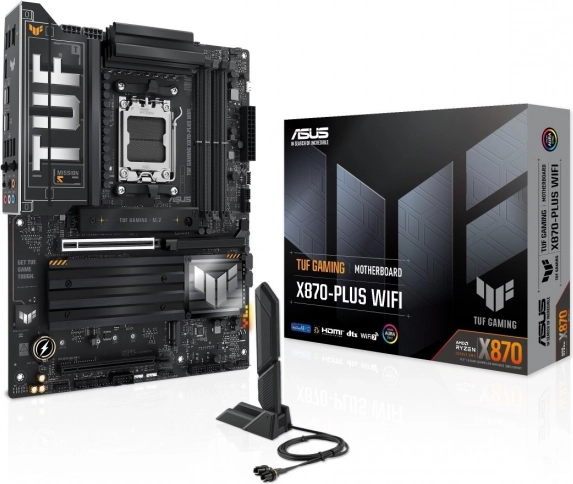 ASUS TUF Gaming X870-PLUS WIFI – placă de bază AM5 cu DDR5, HDMI și USB‑C