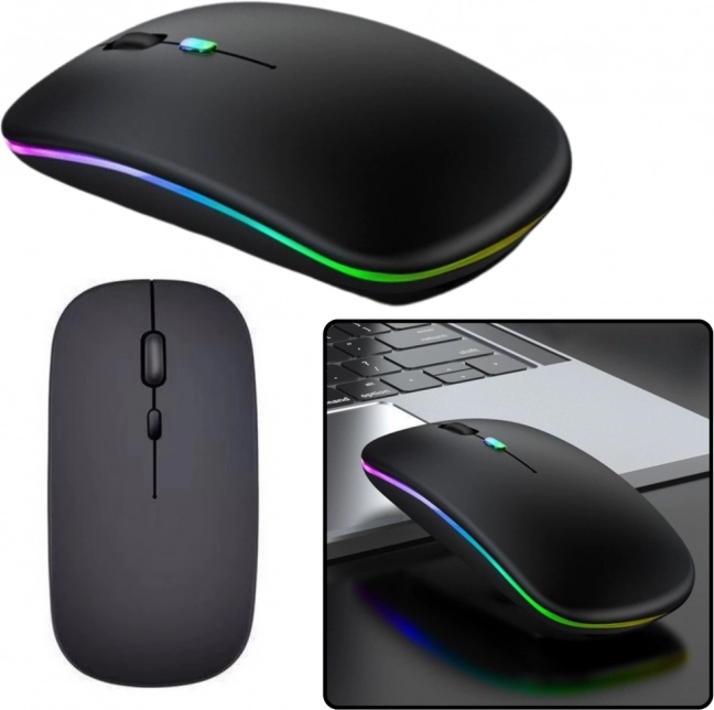 Mouse ergonomică wireless neagră