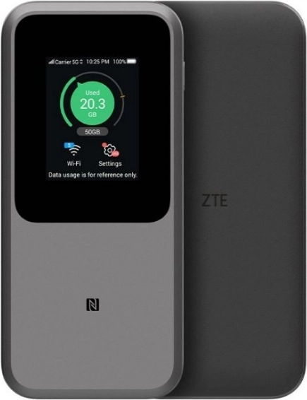 Hotspot Wi‑Fi 5G portabil ZTE cu ecran tactil