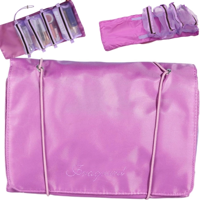 Organizator cosmetic de călătorie suspendat 4 în 1 cu buzunare transparente