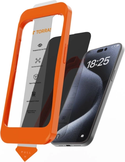 Sticlă securizată TORRAS Install Master pentru iPhone 16