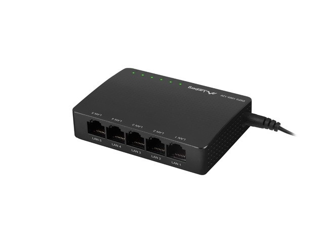 Comutator LANBERG DSP2-1005 5x 1Gb/s Non-gestionat Gigabit Ethernet Desktop 12V