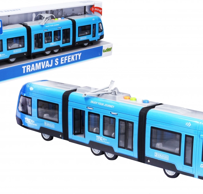 Tramvai cu efecte luminoase și sonore 44 cm