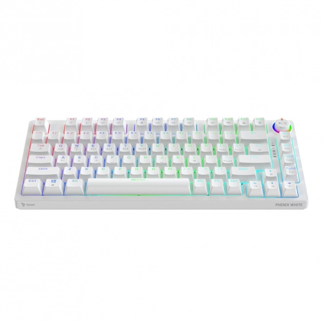 Claviatură mecanică fără fir Phenix White cu switch-uri Gateron Yellow