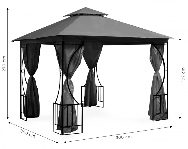 Pavilion de grădină 3x3m
