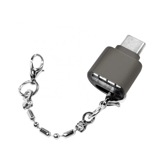 Cititor de carduri microSD USB-C pe breloc