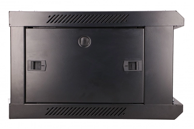 Dulap suspendat rack 4U 600x450 negru cu uși de sticlă
