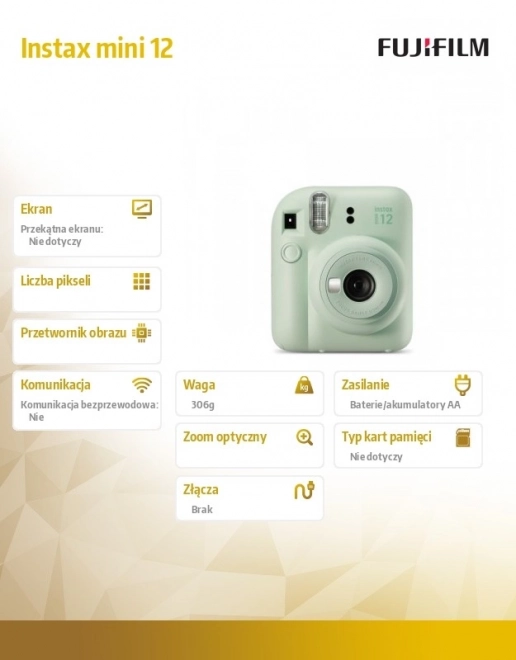 Aparat foto Instax Mini 12 Verde