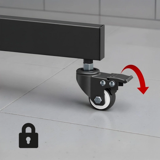 Mobilitate sigură datorită roților cu frână