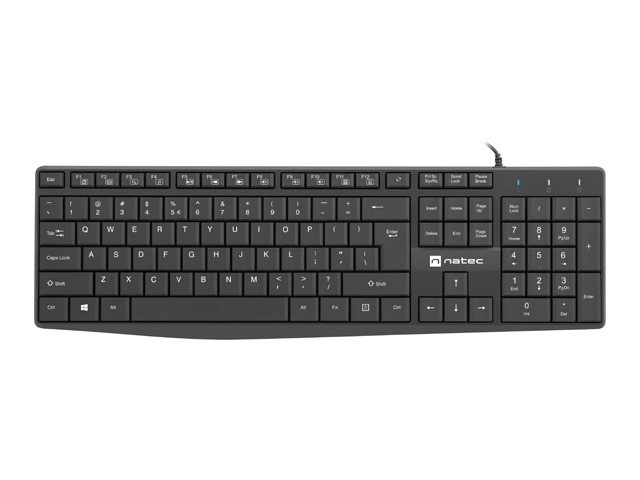 Tastatură Nautilus Slim Neagră