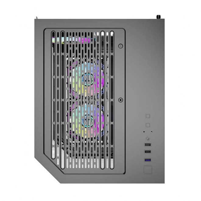 Carcasă PC cu 5 ventilatoare aRGB Darkflash FT350 (negru)