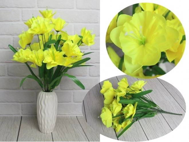 Buchet de narcise cu frunze lungi 52x10 cm