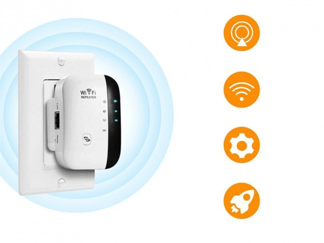 Amplificator Wi-Fi puternic cu repetare de semnal 300 Mbps