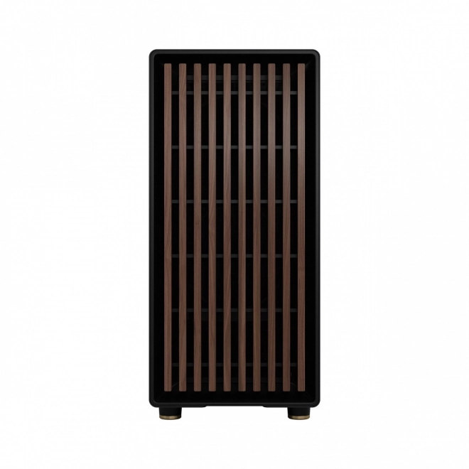 Carcasă Fractal Design North neagră cu elemente din lemn