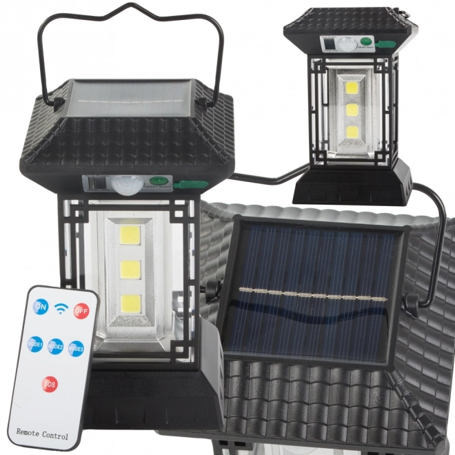 Lampă solară cu senzor de mișcare și telecomandă