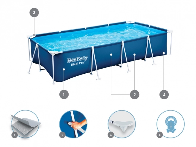 Piscina de familie Bestway 400x211x81cm