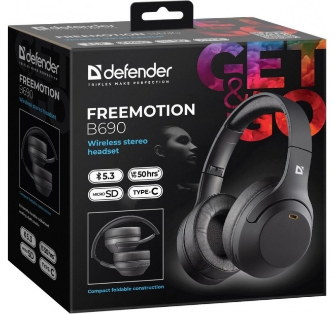 Căști wireless supraaurale Freemotion Negre