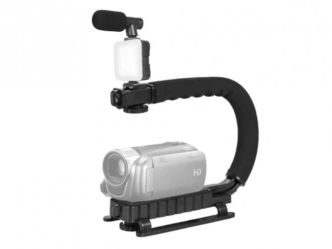 Set complet pentru vlogging stativ microfon suport telefon