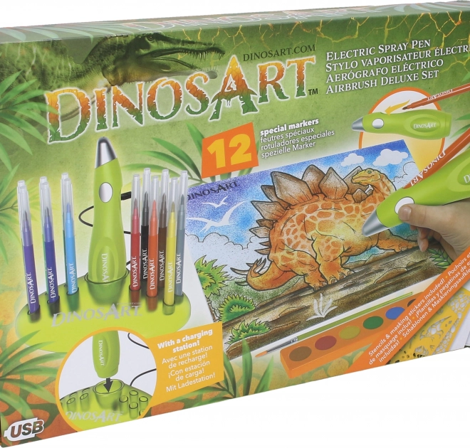DinosArt set aerograf pentru colorat