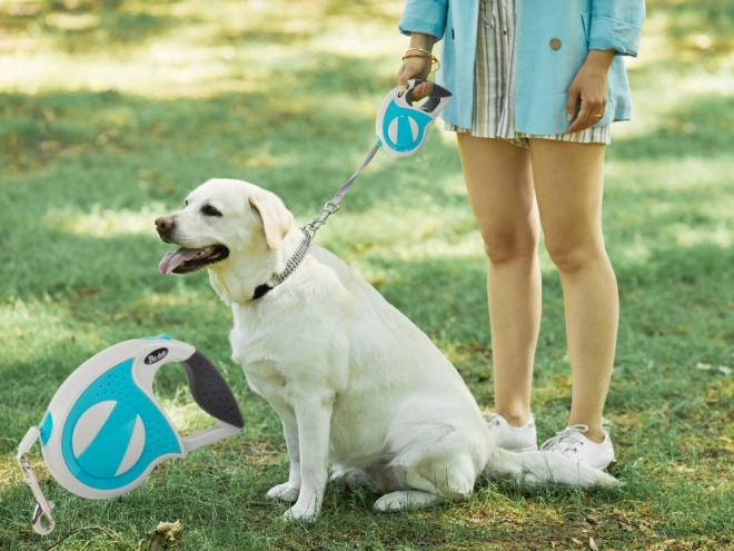 Lesa automată pentru câini, cu blocare, 5m, max 20kg