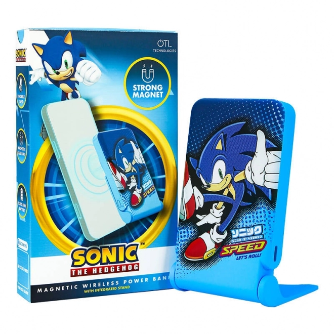 Powerbank Inducție Sonic The Hedgehog cu Suport