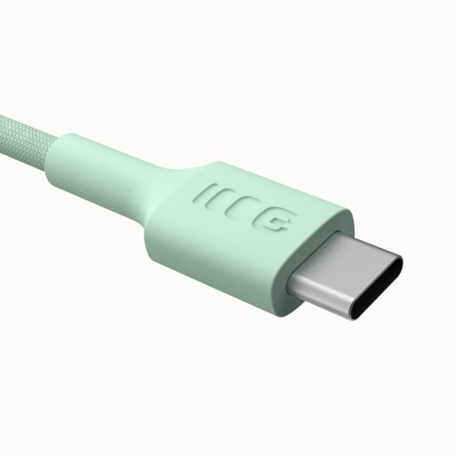 Cablu USB-C la USB-C PowerStream 100W împletit verde 1,2m