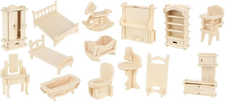 34 de piese de mobilier din lemn pentru întreaga căsuță