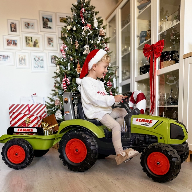FALK Tractoare cu pedale Claas Arion 430 cu remorcă