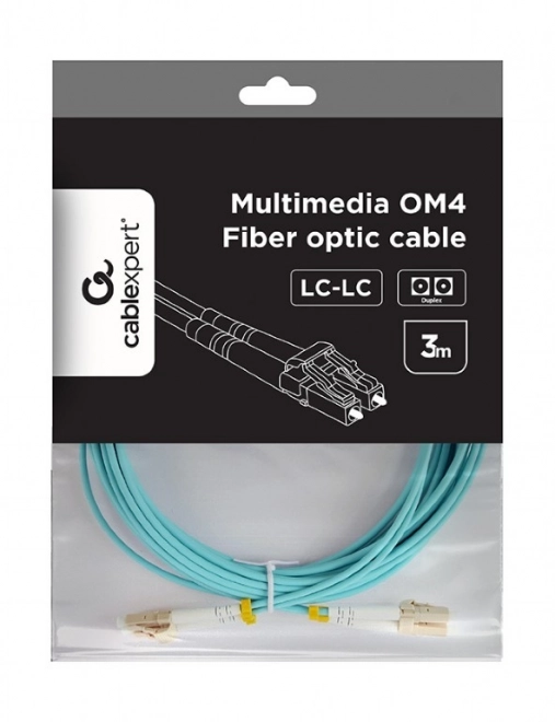 Cablu duplex multimod OM4 LC/LC 3m