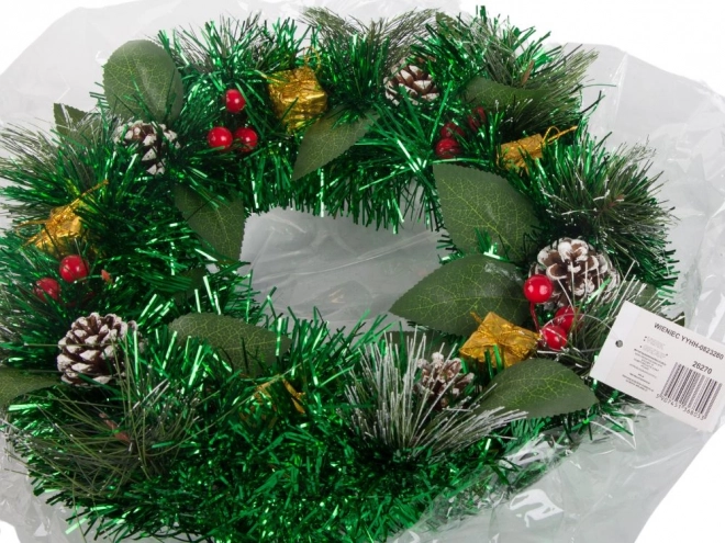 Coroniță festivă de Crăciun pentru ușă