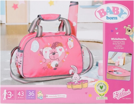 Geantă de schimbat BABY born cu salteluță și accesorii