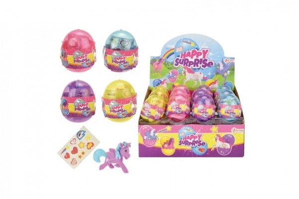 Ou unicorn cal cu autocolante plastic 4 culori 24buc în cutie