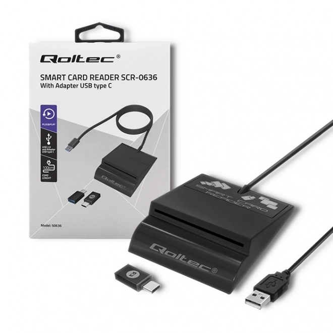 Cititor inteligent carduri cip USB tip C