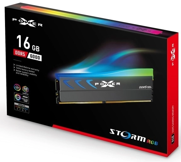 Memorie DDR5 XPOWER Storm RGB 16GB 6000 CL36 gri