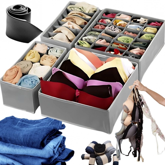 Set organizatoare sertare pentru lenjerie