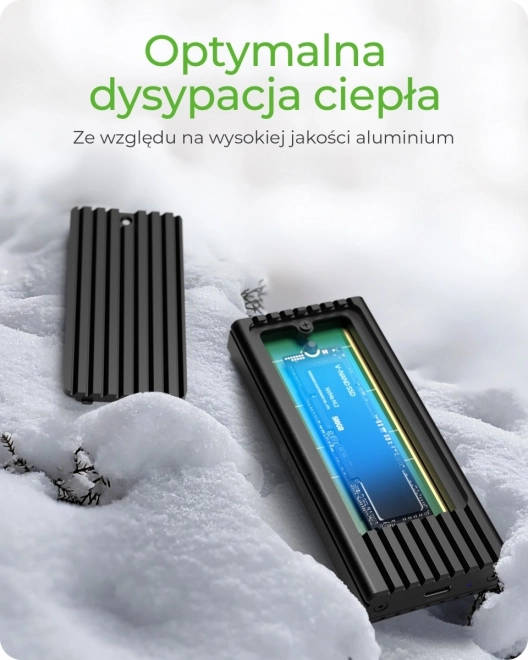 Carcasă SSD NVMe cu port USB Type-C 20 Gbit/s