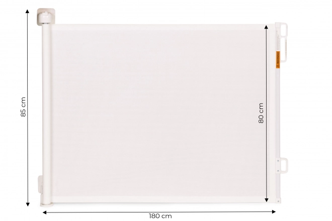 Barieră de siguranță retractabilă Ecotoys pentru scări și uși, 180 cm, beige