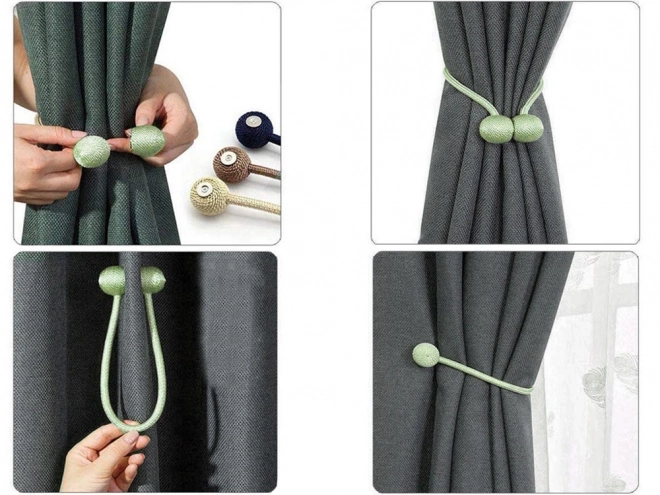 Clipsuri magnetice decorative pentru perdele