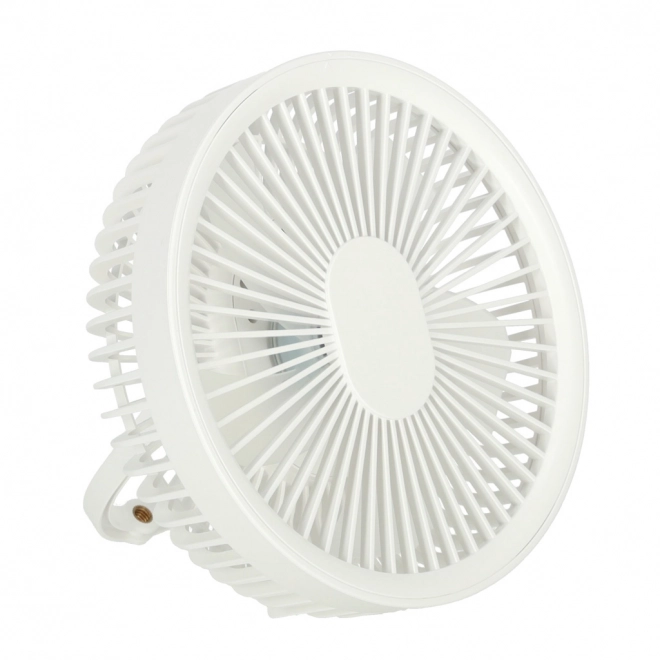 Ventilator de birou fără fir alb