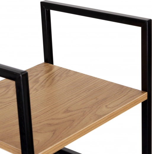 Combinație rezistentă de metal și MDF cu decor lemn