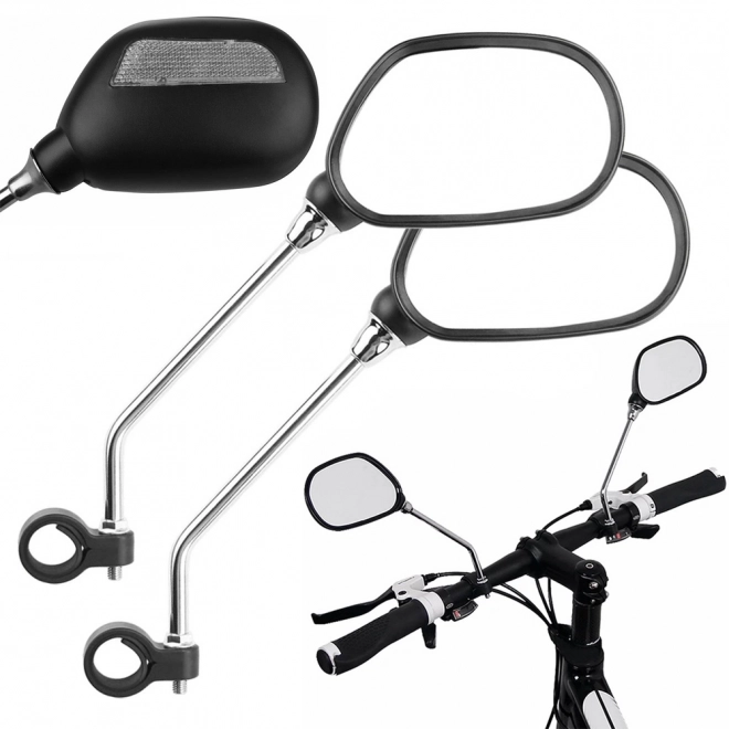 Oglinzi retrovizoare pentru bicicletă cu reflector