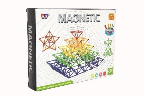 Stavebnică Magnetică 250 Piese