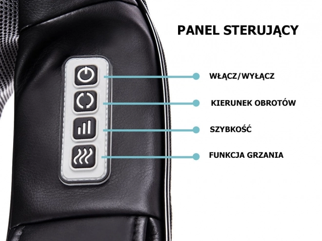 Masažer electric 3D Shiatsu pentru gât, umeri și spate