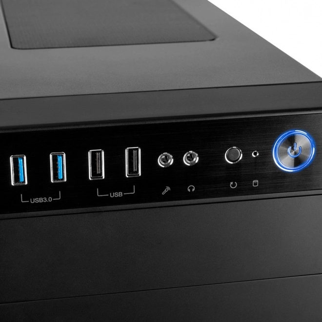 Carcasa PC Oberon Glass cu Fereastră din Sticlă