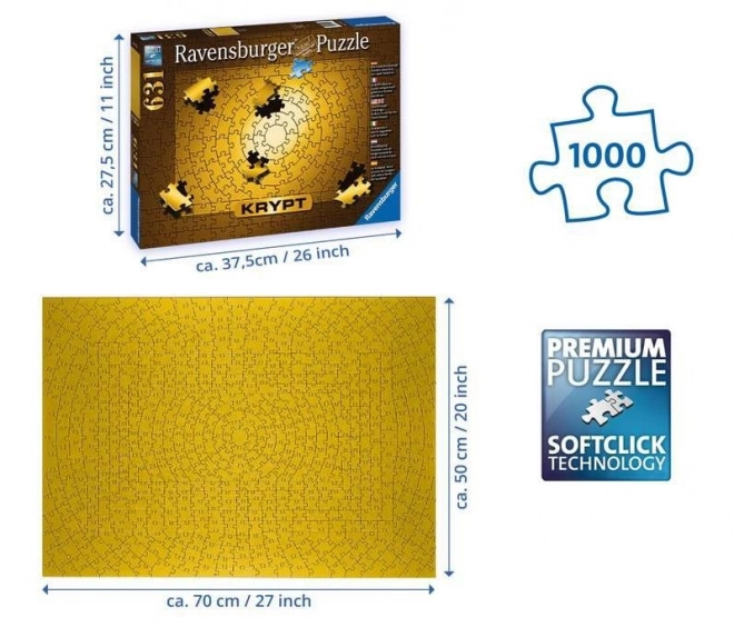 Puzzle Ravensburger Krypt Auriu 631 Piese