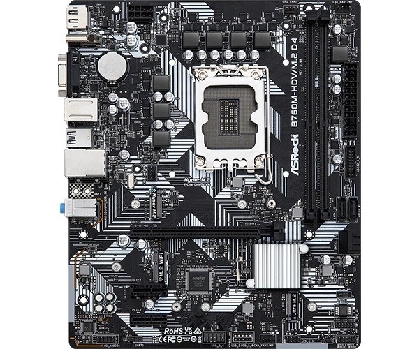 Placă de bază B760M HDV M.2 DDR4 compatibilitate Intel