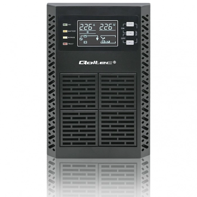 Ups 1kva 1000w online cu afișaj lcd qoltec
