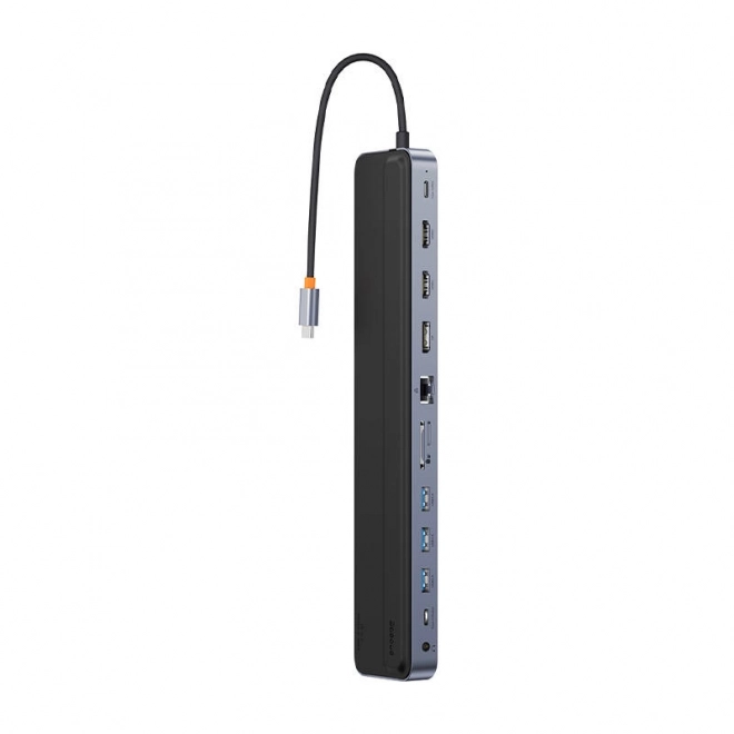 Hub 12 în 1 Baseus EliteJoy Gen2 USB-C HDMI, USB 3.0, PD, DisplayPort, SD/TF, RJ45, 3.5mm